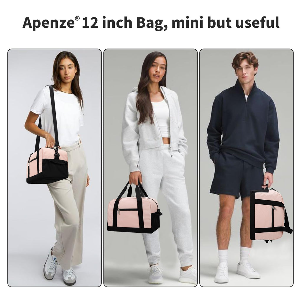 Apenze Small Gym Bag Carry On Bag - 12 in Mini Duffle Bag Lightweight for Overnight Travel(Camouflage)