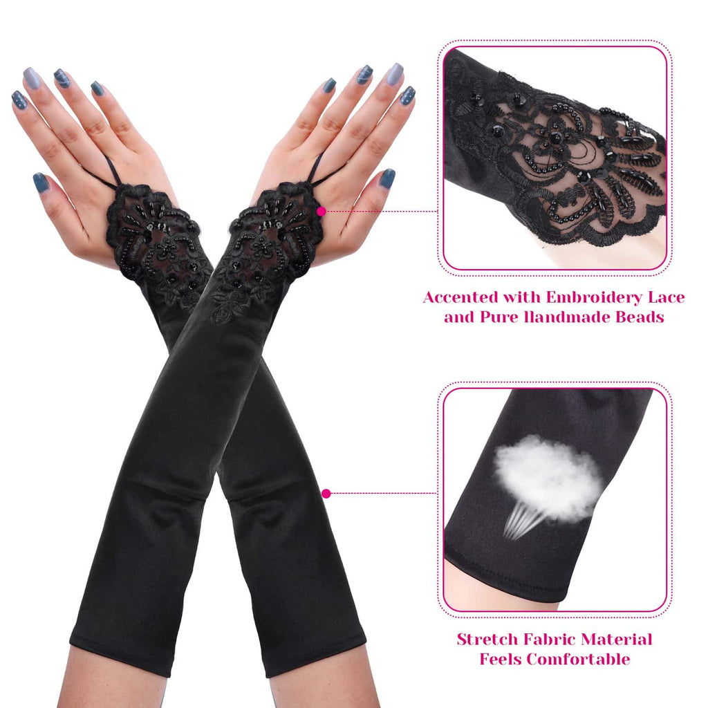 Cridoz Flapper Accessories for Women - 1920s Gatsby & Roaring 20s Style