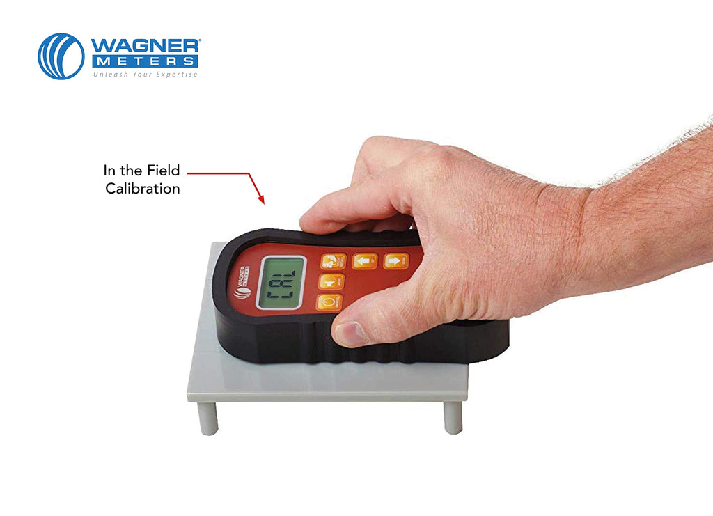 Orion® 910 Pinless Wood Moisture Meter Kit by Wagner Meters | Accurate, Non-Damaging, Deep Depth Lumber Moisture Measurement, On-site Calibration (Standard Calibrator)