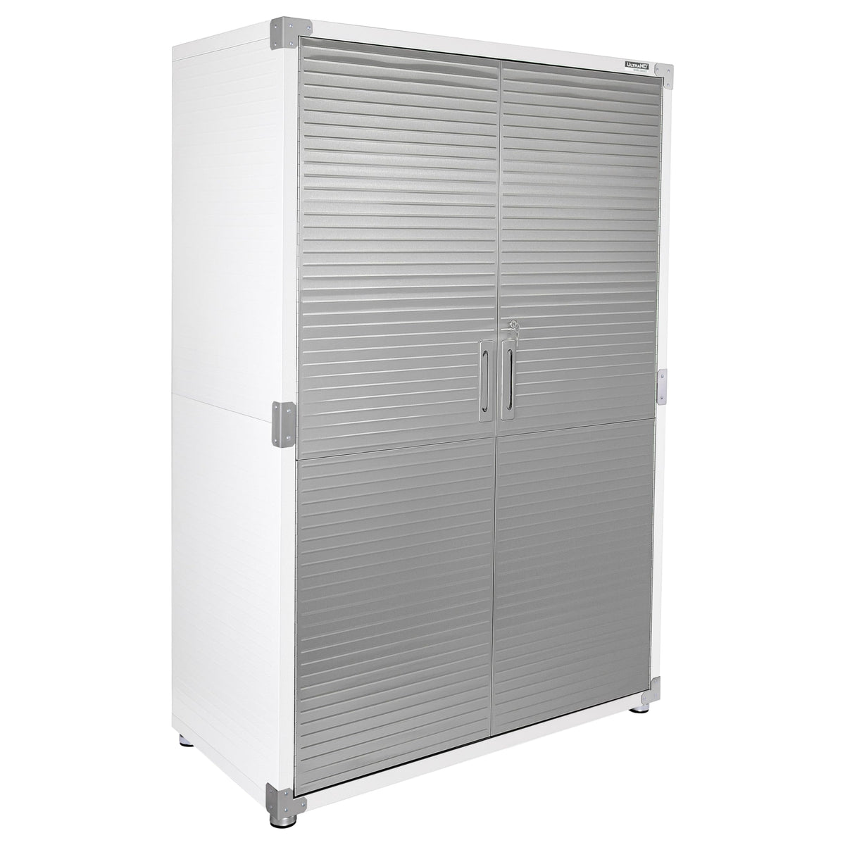 Seville Classics UltraHD Solid Steel Lockable Metal Storage Cabinet Locker Organizer, w/Adjustable Shelves for Garage, Warehouse, Office, Classroom, Granite, 30" W x 18" D x 72" H