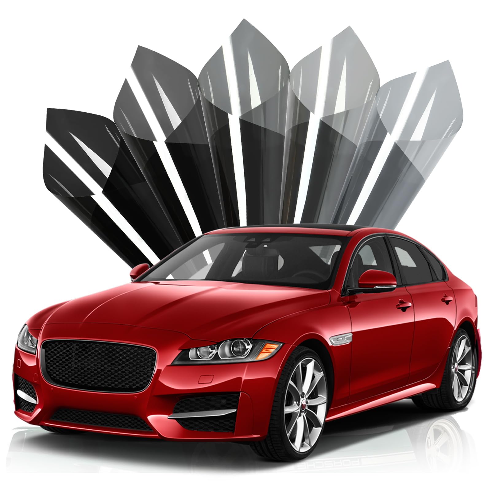 Window Tint Film for Cars 5% VLT 20in x 10Ft Ceramic Window Tints, Blocks 99% UV & IR Rays, Heat Resistant Anti Glare Film for Windshield, Scratch Resistant Sun Shade Auto Tint Roll