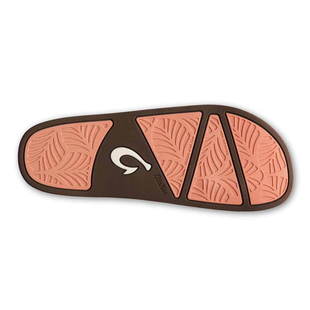 OluKai Kipe'a Olu Women's Slide Sandal, Premium Leather, Relaxed & Dressy Design For Any Occasion, All-Day Comfort & Fit