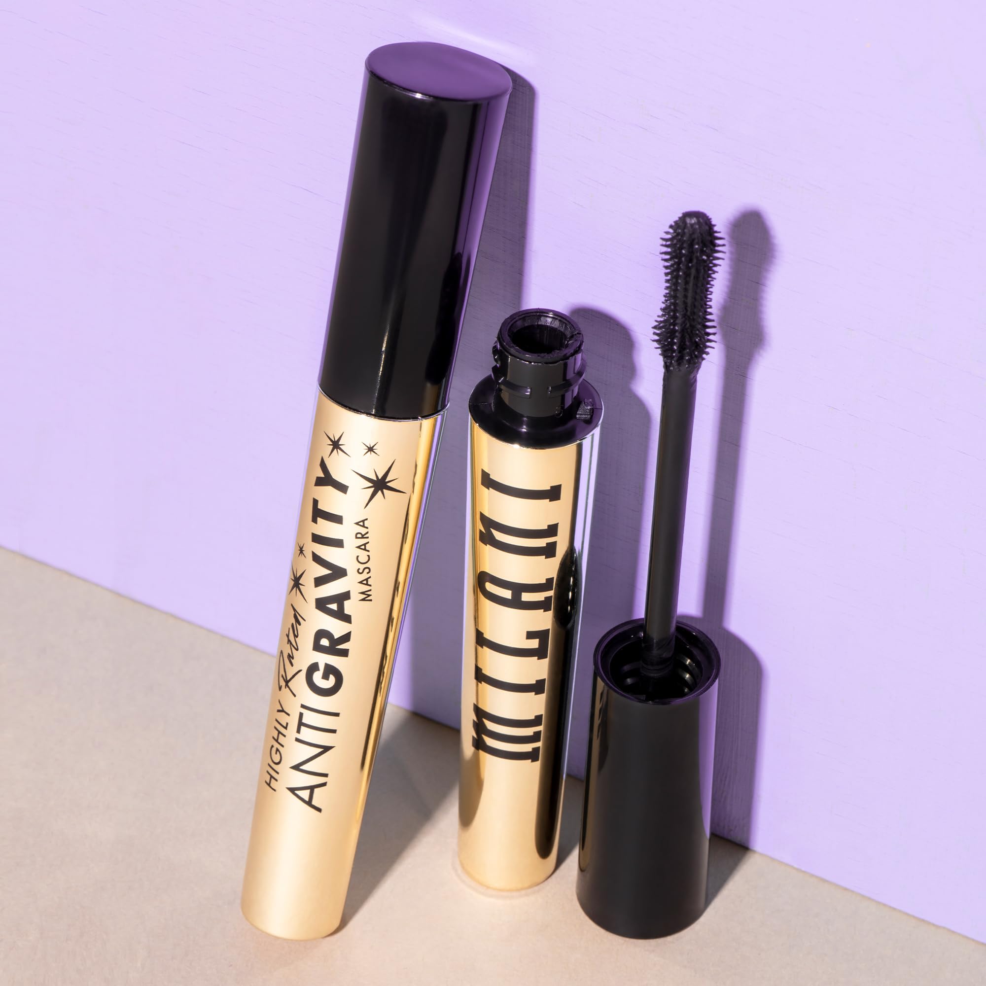 Milani Mascara Volume and Length, Highly Rated Anti-Gravity Black Shade with Castor Oil and Molded Hourglass Shaped Lash Coating Mascara Wand
