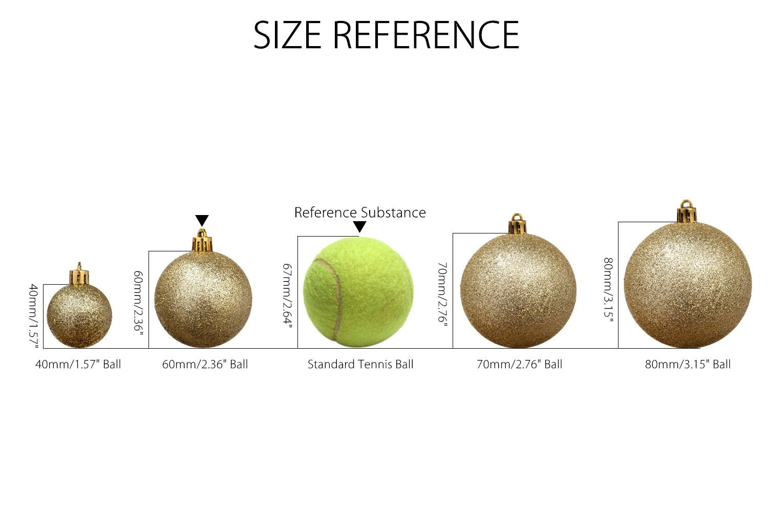 Sea Team Shatterproof Clear Plastic Christmas Ball Ornaments Decorative Xmas Balls Baubles Set with Stuffed Delicate Decorations (80mm/3.15 inch 20-Pack, Babyblue)