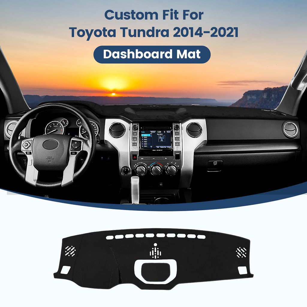Dashboard Cover Mat Custom Fit for Mazda3 Hatchback, Sedan 2019-2024 2025 2026 (Without HUD) Dash Cover Nonslip Dash Mat Protector Sunshade No Glare Black