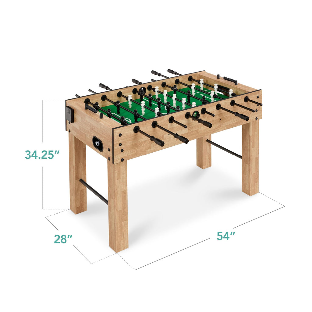 Best Choice Products Full Size 54 Inch Regulation Foosball Table for Home, Game Room - Includes 2 Balls, 2 Cup Holders
