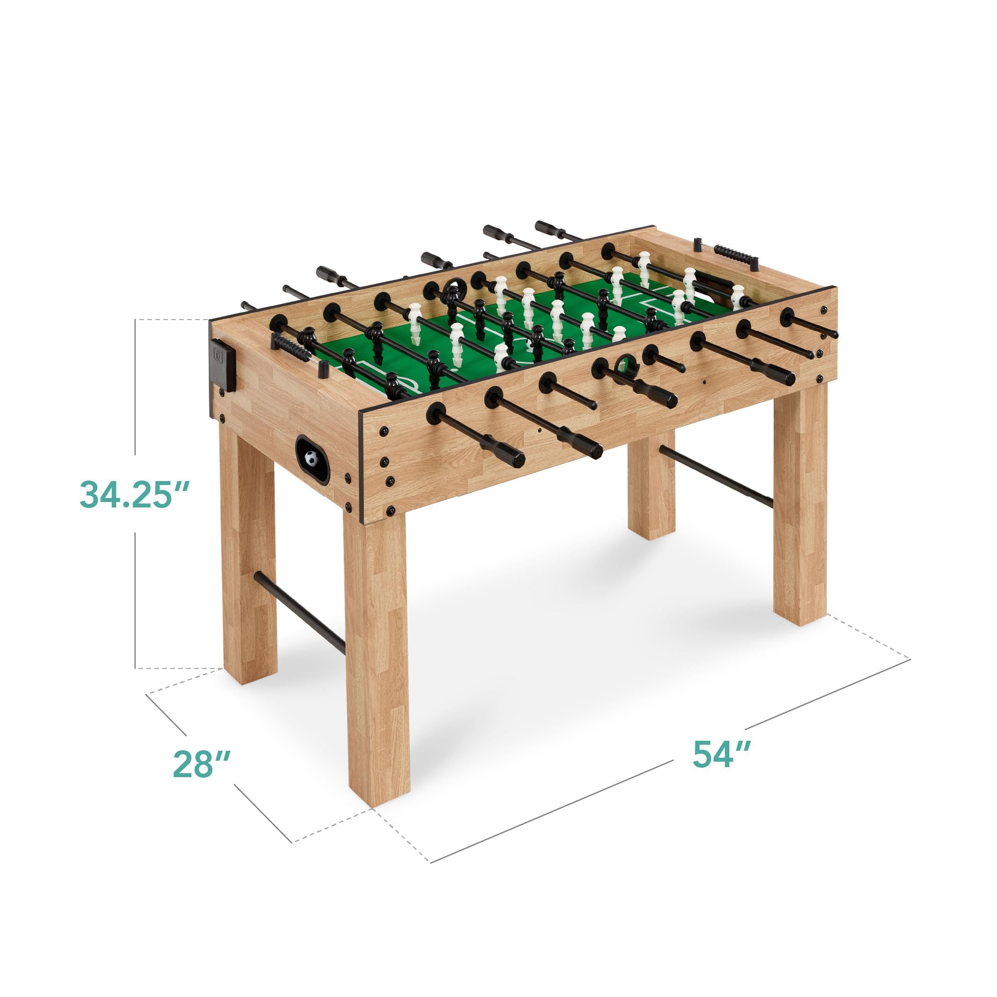 Best Choice Products Full Size 54 Inch Regulation Foosball Table for Home, Game Room - Includes 2 Balls, 2 Cup Holders