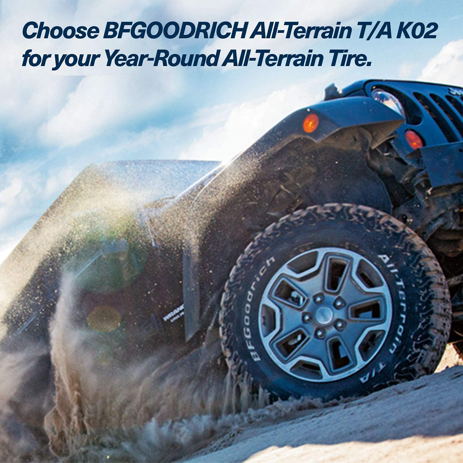 BFGoodrich All Terrain T/A KO2 Radial Car Tire for Light Trucks, SUVs, and Crossovers, LT215/65R16/D 103/100S