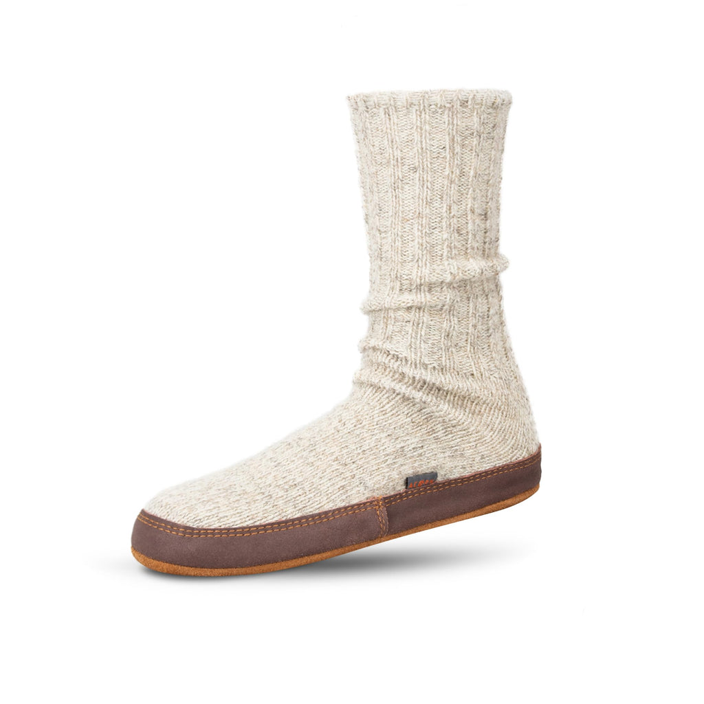 Men's and Women's Original Slipper Sock - Comfortable Men's and Women's Slipper Sock with Cloud-Like Feel, Soft and Moisture Wicking Crew Length, Genuine Suede Sole