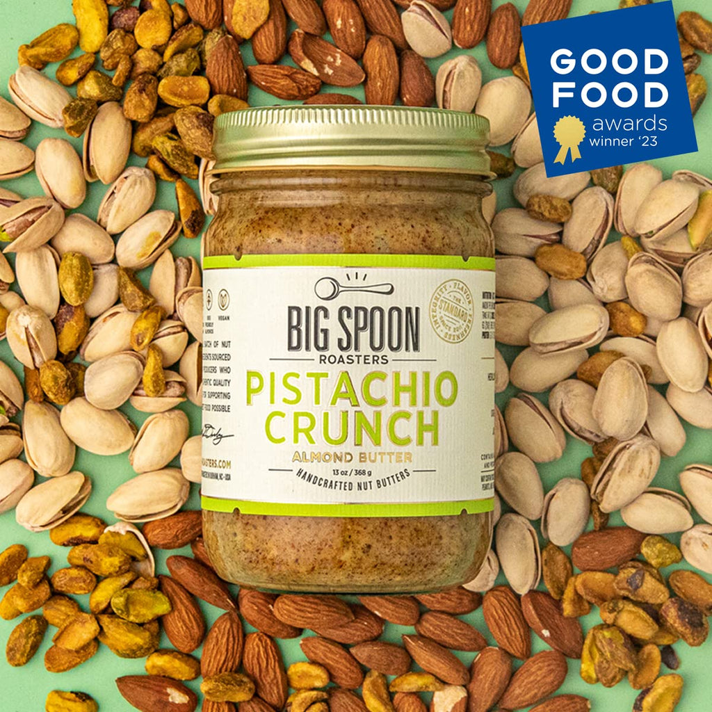 Big Spoon Roasters Carrot Cake Almond Butter With Sea Salt - Keto Friendly, Low Sugar Almond Butter - Crunchy & Bee-Friendly Almonds - Gourmet, Vegan Almond Nut Butter - 13 Ounces