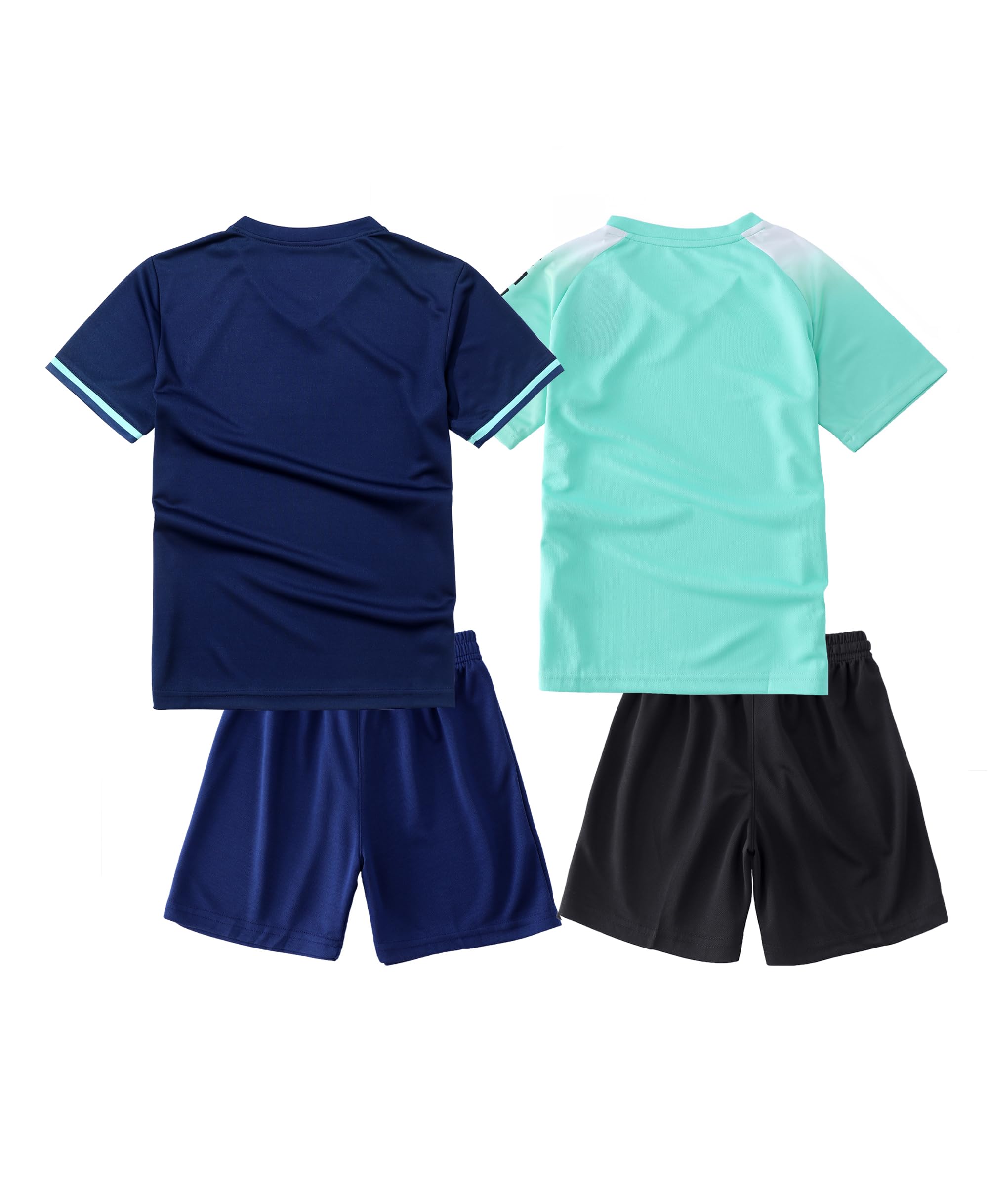 M2C Boys 2-Pack Jersey Soccer Knit Set Sport Team Uniform Shirt and Shorts