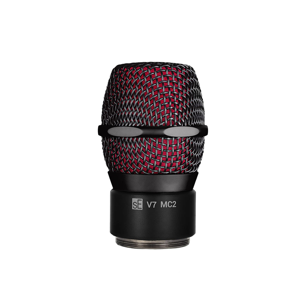 SE ELECTRONICS V7 MC1 Wireless Microphone Capsule - Compatible with Shure Wireless Transmitters - Professional Dynamic Microphone for Singing, Speech & Music Studio Recording (Black)