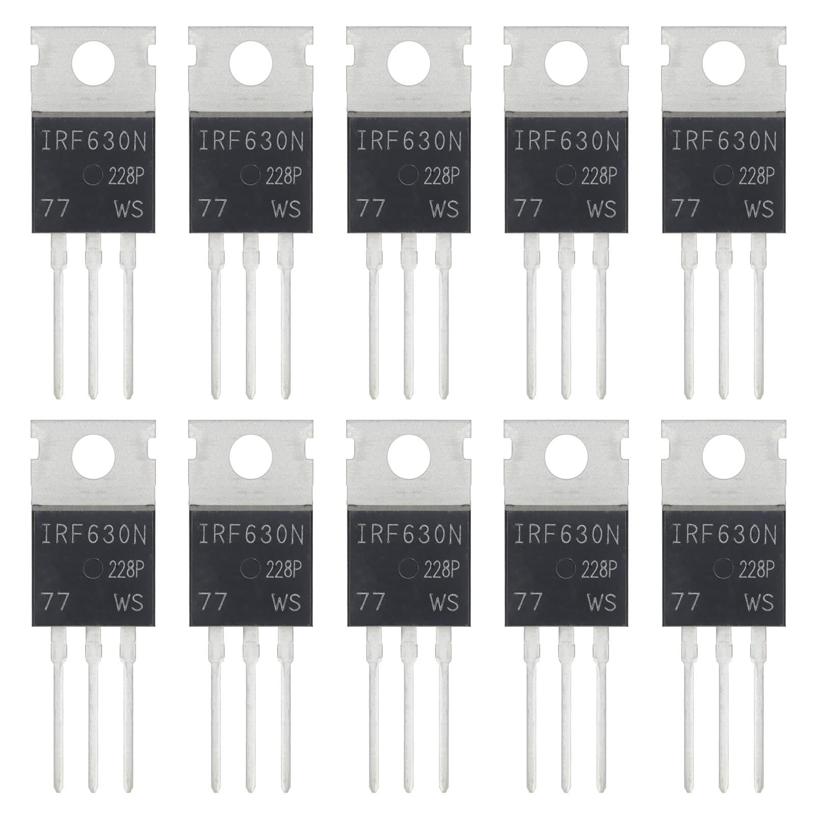 2N2222 2N2222A Amplifier Transistors NPN Silicon Transistor TO-92 60V 800mA (Pack of 200pcs)