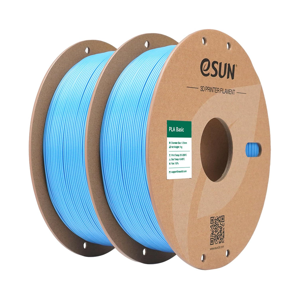 eSUN 10KG Bulk PLA Basic Filament 1.75mm, Black, 10 Spool Pack (1KG/Spool) High Speed PLA Bundle, 3D Printing Filament for Fast Printing