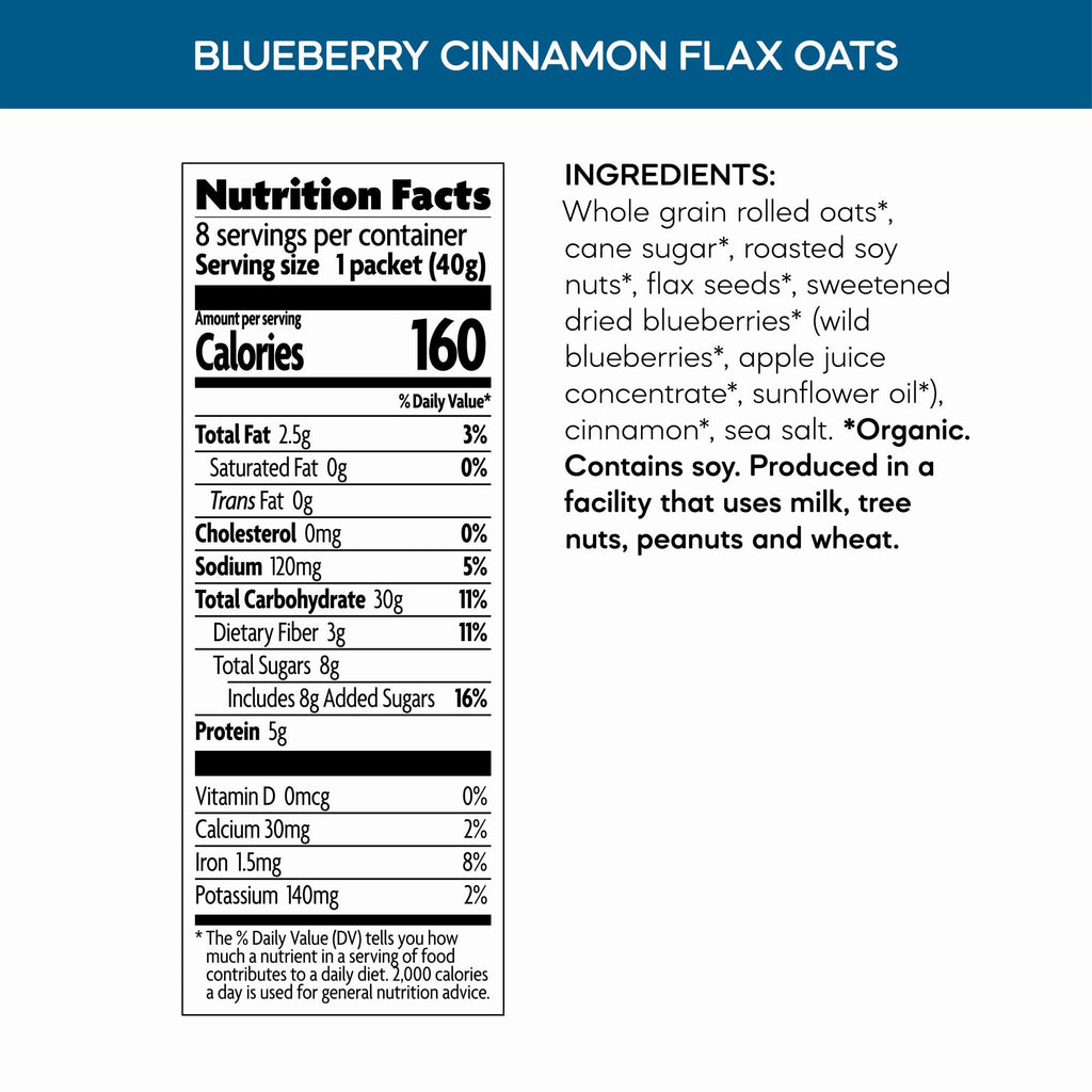 Natures Path, Oatmeal Pouches Apple Cinnamon Organic 8 Pack, 14 Ounce