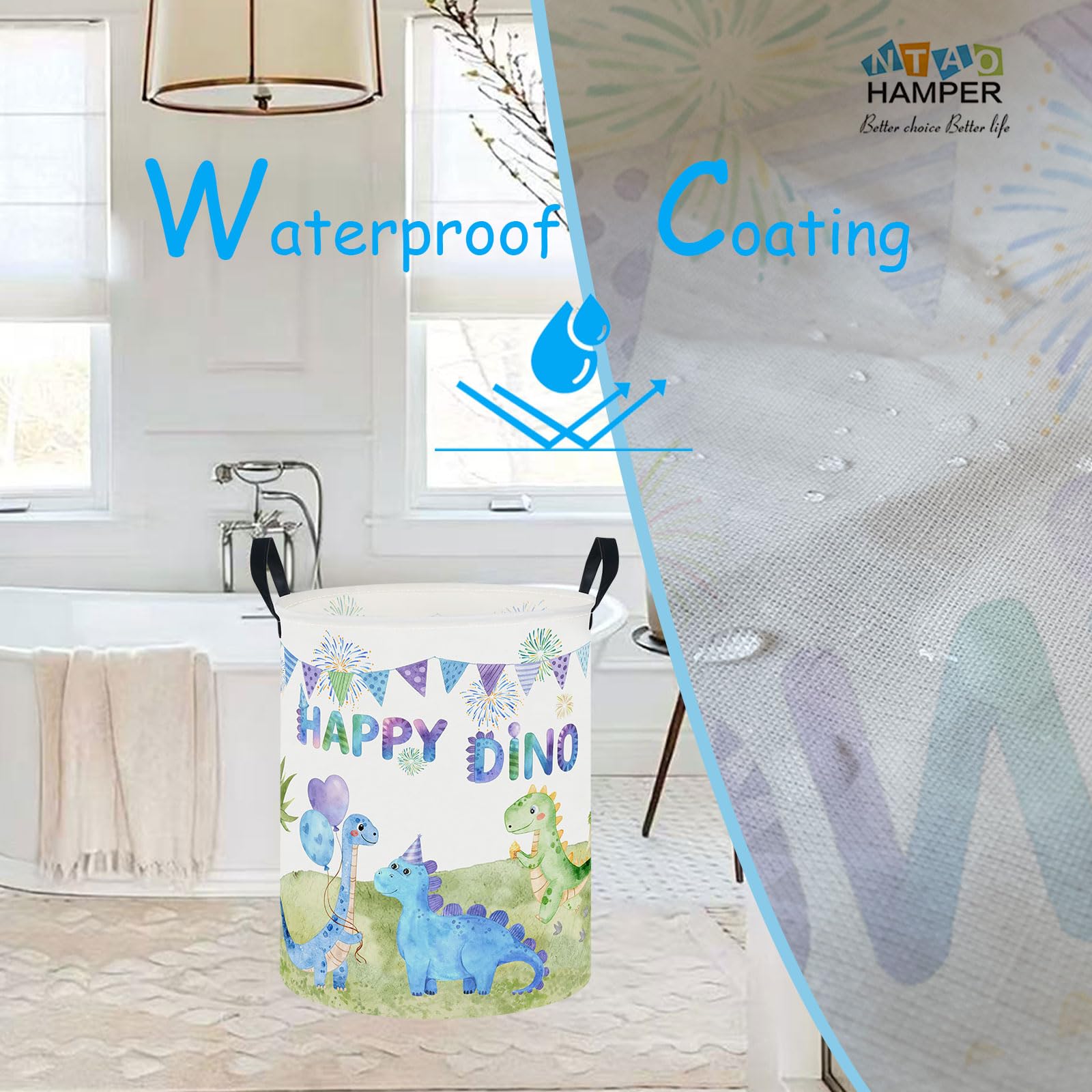 NTAOHAMPER Laundry Hamper, Laundry Basket, Waterproof Storage Bin for Bedroom, Clothes Organizer Basket, Books Box, Room Decor(Animal)