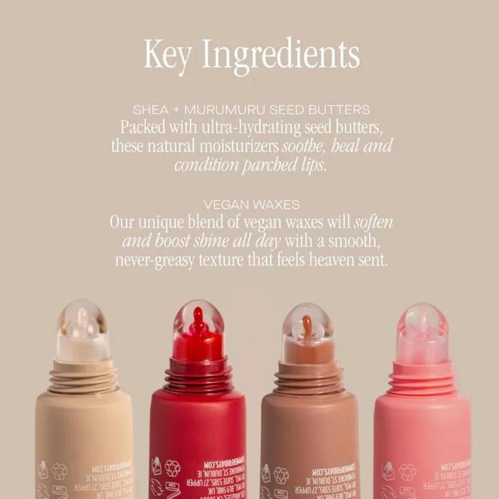 Summer Fridays Holiday Lip Butter Balm Set - Conditioning Vegan Lip Balm for Instant Moisture, Shine & Hydration - Includes Cherry, Sweet Mint & Pink Sugar (3 Count)