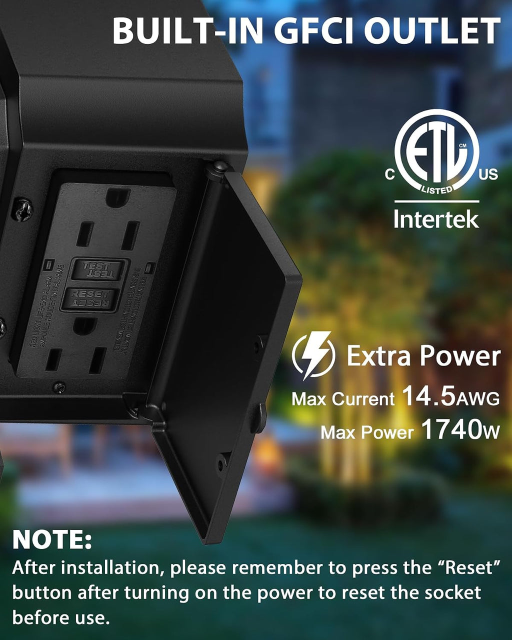 Porch Lights with Outlet, Outdoor Motion Sensor Lights, Dusk to Dawn Exterior Light Fixture, Anti-Rust Waterproof Outdoor Wall Light, Aluminum Outside Lights for House Patio Front Door Garage, Black