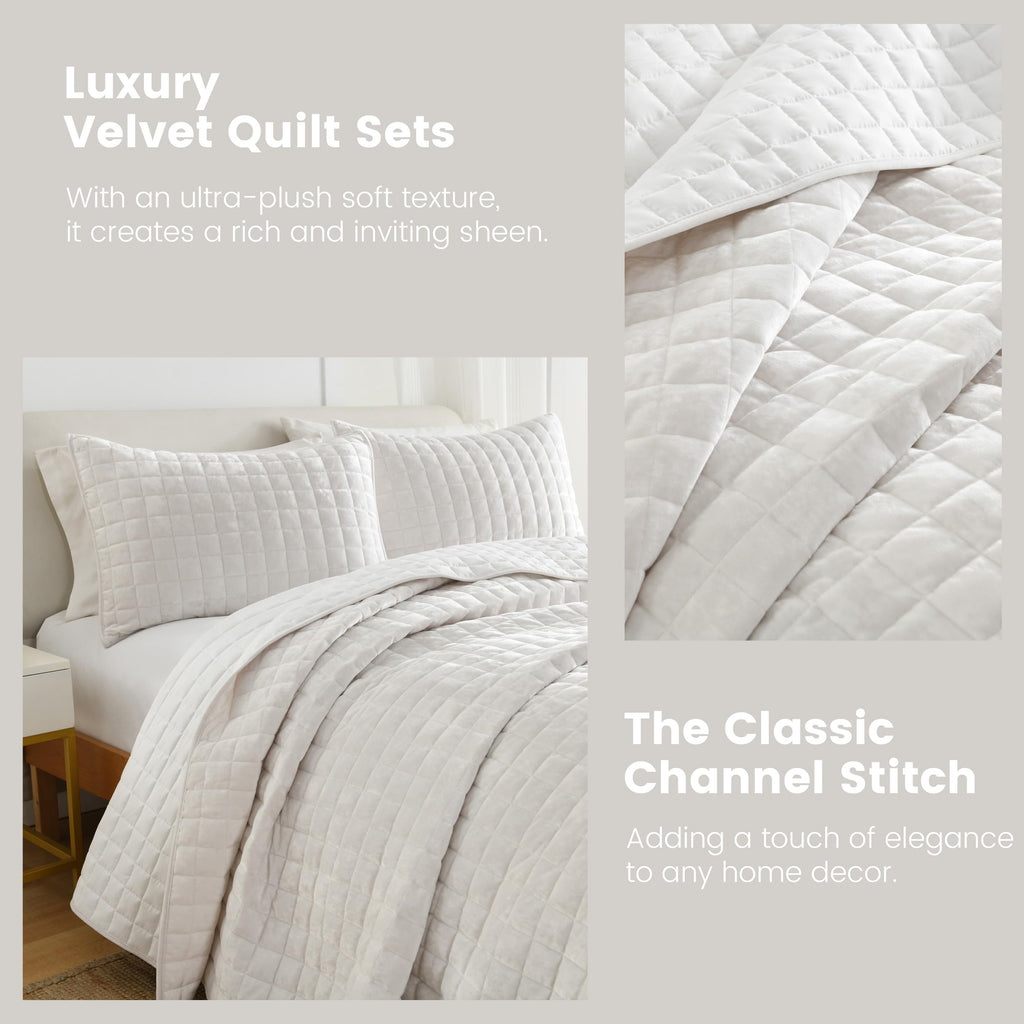Secgo Twin Comforter Set for Bed - 100% Cotton Quilts Twin Size, Black Bedspreads with 2 Pillow Shams, Patchwork Reversible Lightweight Bedding