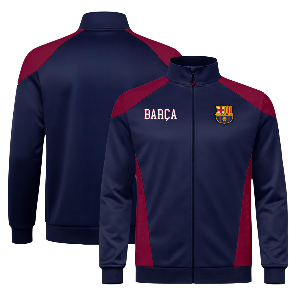 Icon Sports Officially Licensed FC Barcelona Soccer Track Jacket - Unisex Adult