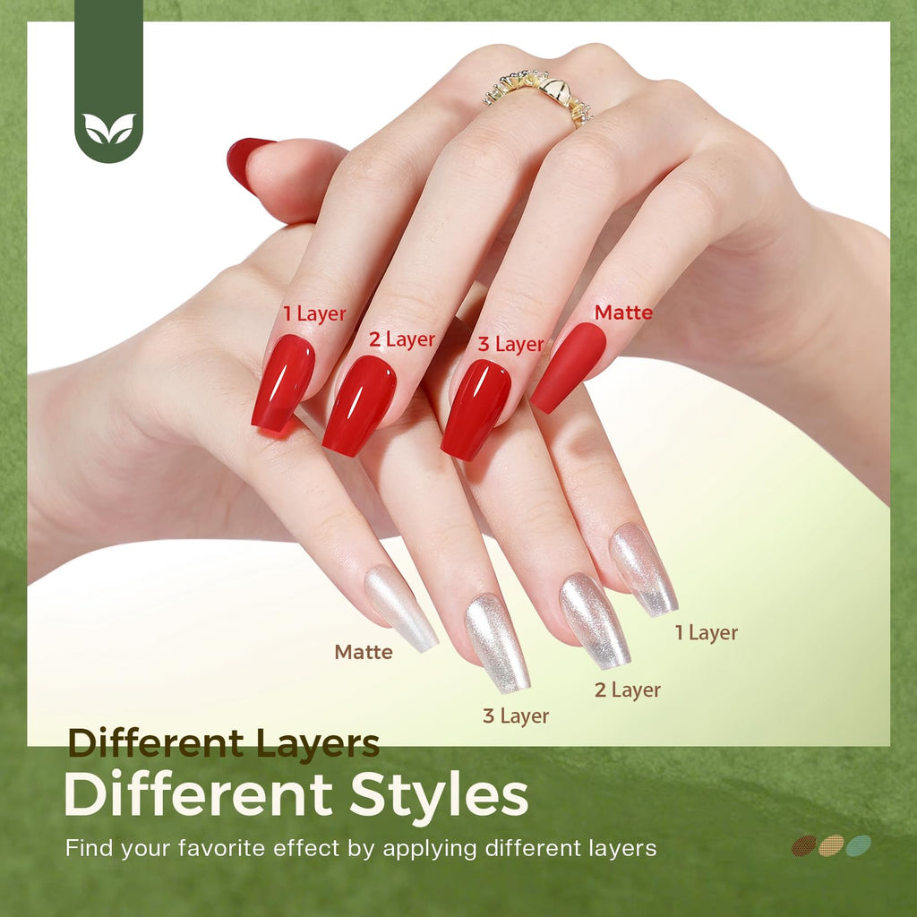 Morovan 15 Bright Color 0.27oz Air Quick Dry Long Lasting Nail Polish Gift Set for Women