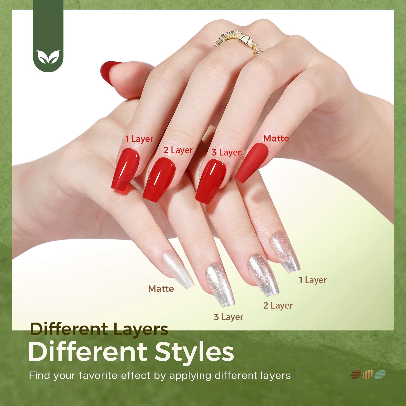 Morovan 15 Bright Color 0.27oz Air Quick Dry Long Lasting Nail Polish Gift Set for Women
