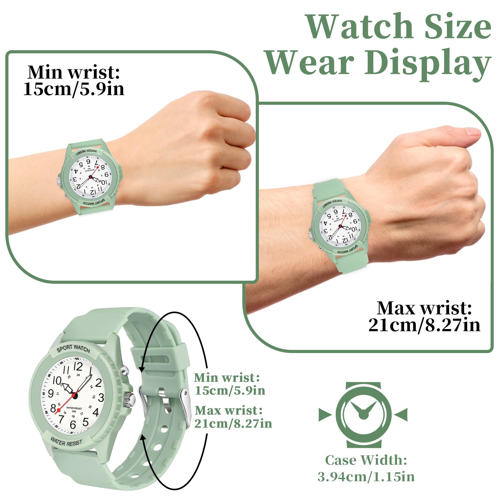 PROKING Waterproof Nurse Watch for Medical Professionals Students Women Men, Night Light, 12/24 Hour Military Time Easy to Read Dial, Second Hand Watch for Nursing Day Gifts