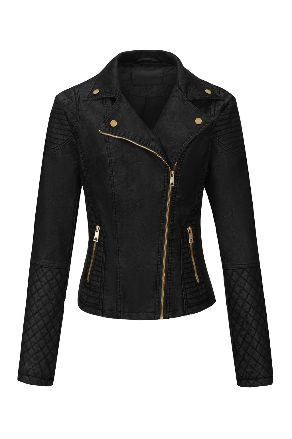Bellivera Women's Faux Leather Casual Jacket 2026 Spring Trendy Motorcycle Outfits Lightweight Classic Coat