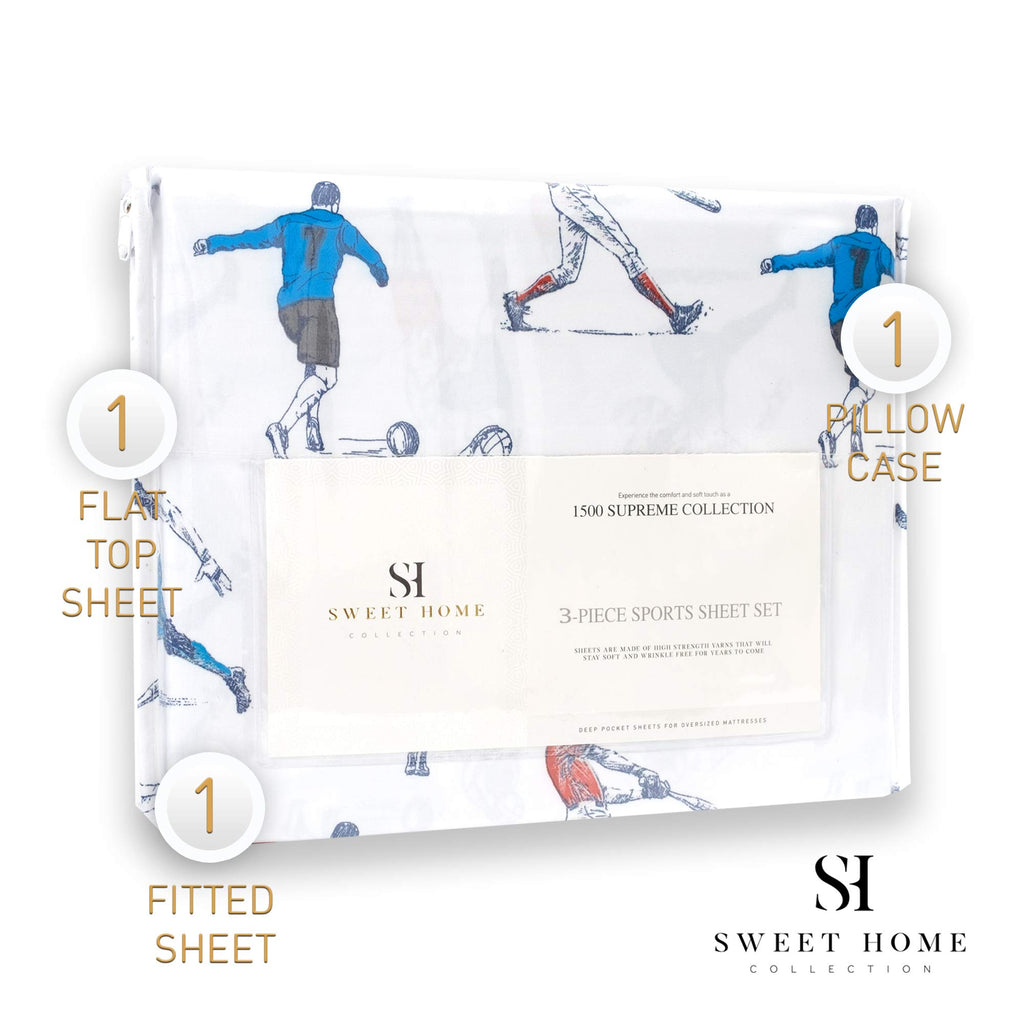 1500 Supreme Kids Bed Sheet Collection - Fun Colorful and Comfortable Boys and Girls Toddler Sheet Sets - Deep Pocket Wrinkle Free Soft and Cozy Bedding - Twin, Ballerinas