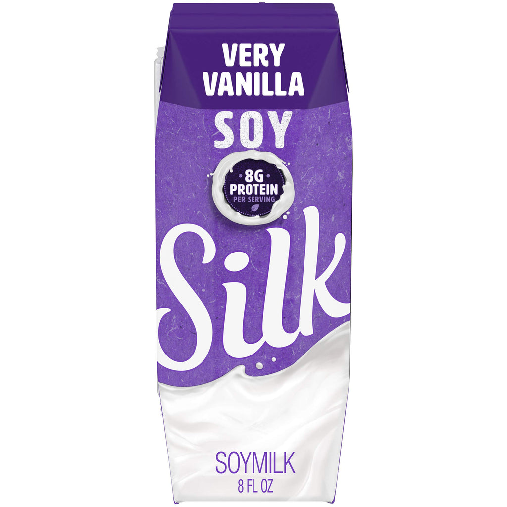 Silk Almond Milk, Vanilla, 8 Ounce (Pack of 12)