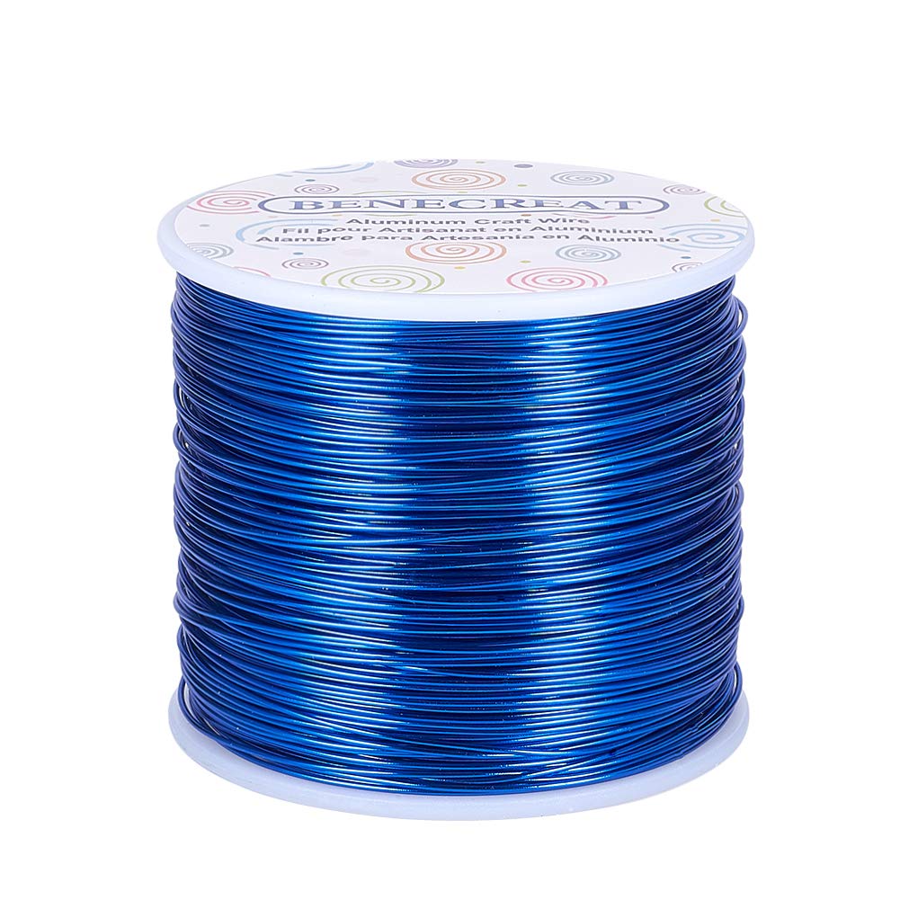 BENECREAT 9 Gauge Jewelry Craft Aluminum Wire 55 Feet Bendable Metal Sculpting Wire for Halloween Craft Floral Model Skeleton Making (Black, 3mm)