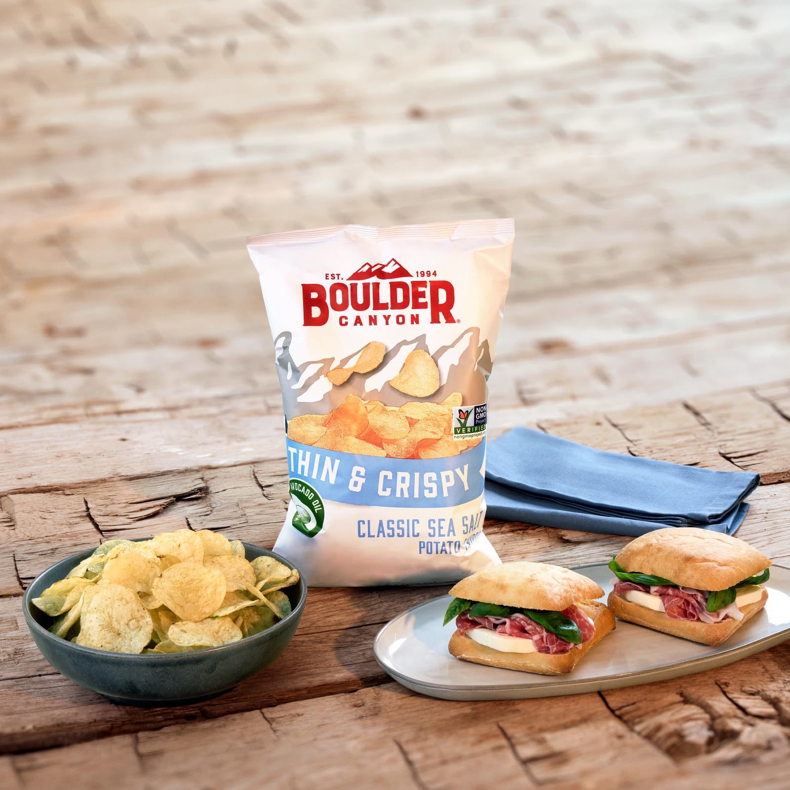 Boulder Canyon Boulder Batch Agave Sriracha Kettle Potato Chips, 5.25 oz - Pack of 12