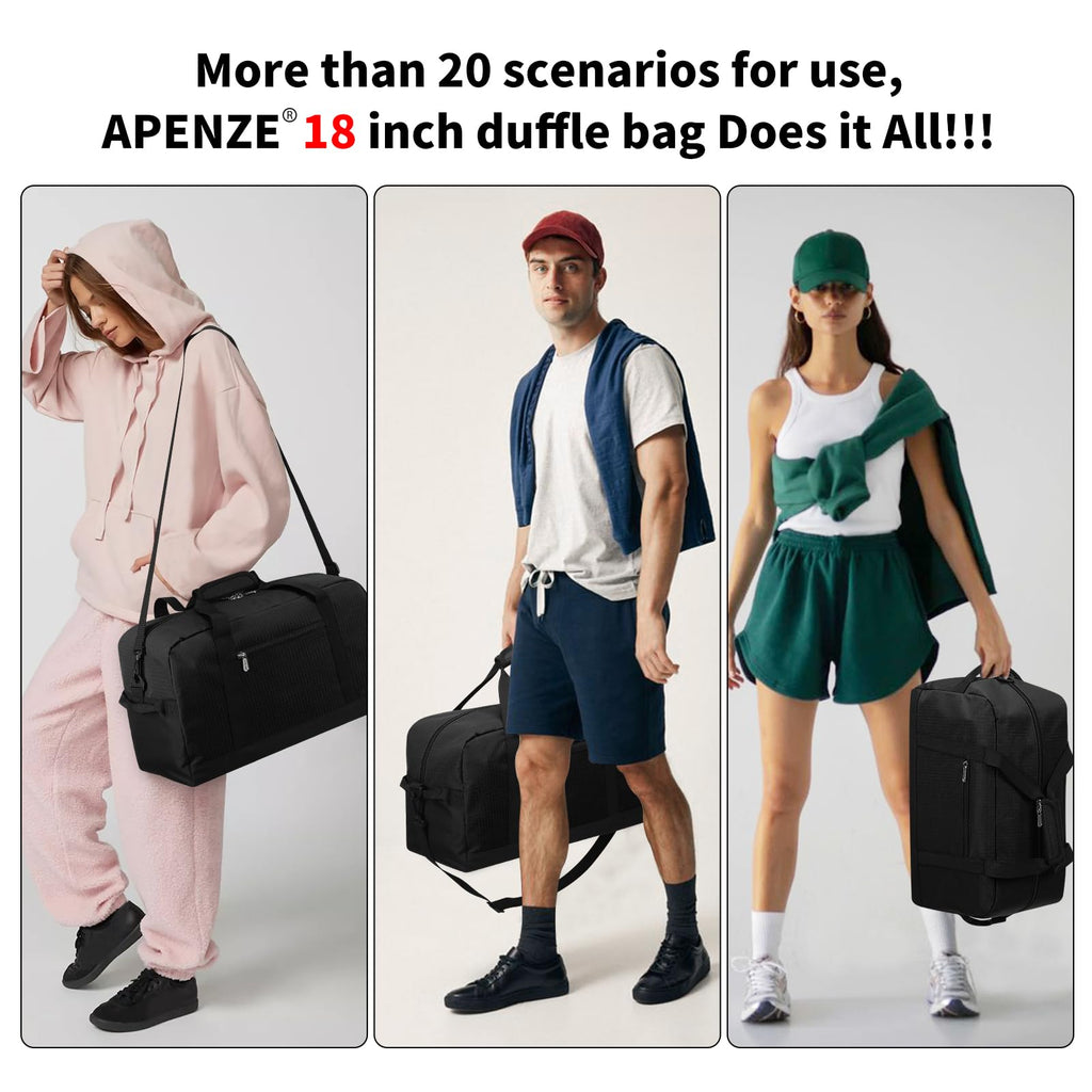 Apenze Small Gym Bag Carry On Bag - 12 in Mini Duffle Bag Lightweight for Overnight Travel(Camouflage)