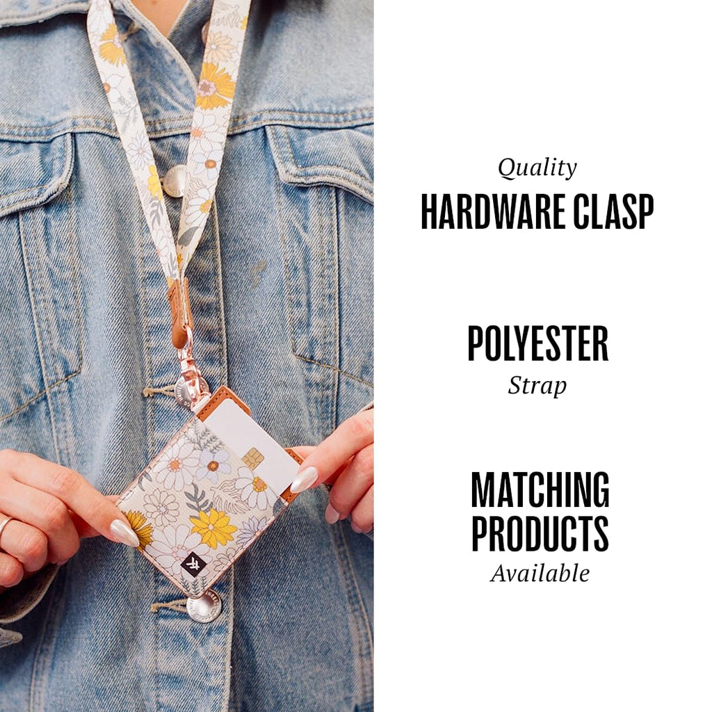 Thread Wallets Cool Neck Lanyard for Men & Women, Cute Key ID Badge & Wallet Holder