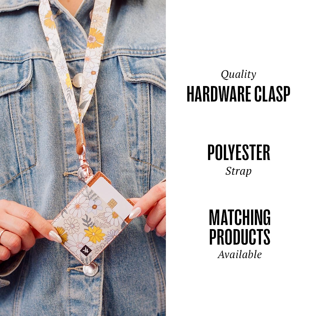 Thread Wallets Cool Neck Lanyard for Men & Women, Cute Key ID Badge & Wallet Holder