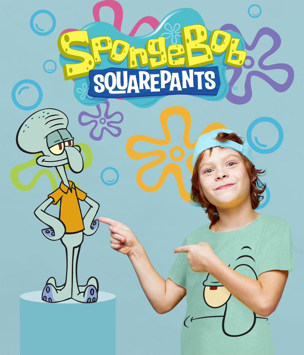 Spongebob Squarepants Graphic T-Shirt (Sets) Patrick Star Squidward Plankton Gary Outfit Tee Toddler/Birthday to Kids Clothes
