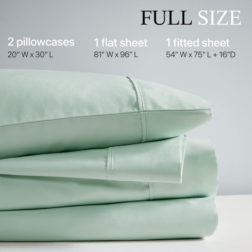 Beautyrest 1000 Thread Count, Solid Color Sheet Set, Elastic Deep Pocket, All Season, Breathable, HeiQ Smart Temperature, Soft Cotton Blend Bedding, Matching Pillowcase, King Ivory 4 Piece