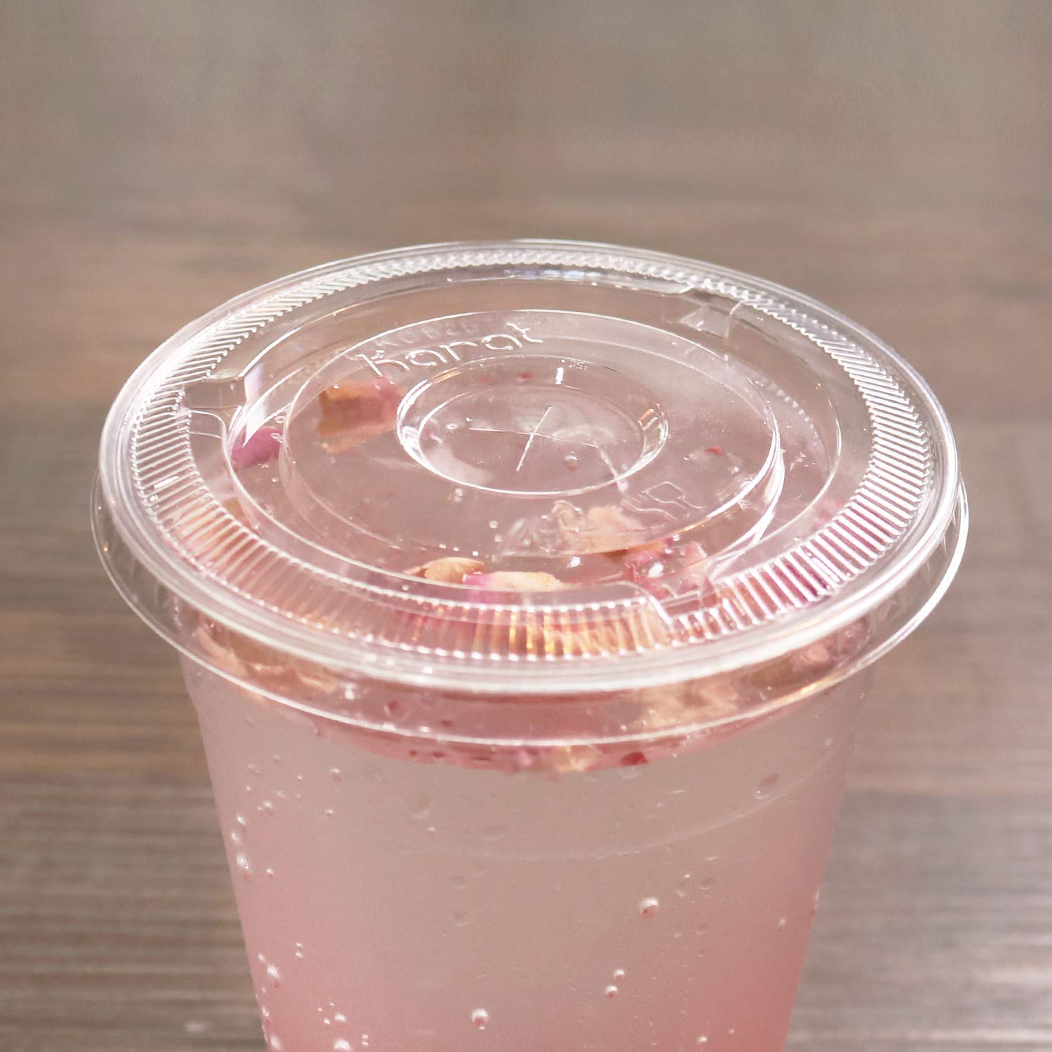 Karat C-KC626TS 98mm Diameter Flat Lids for Karat Cold Cups, Case of 1000