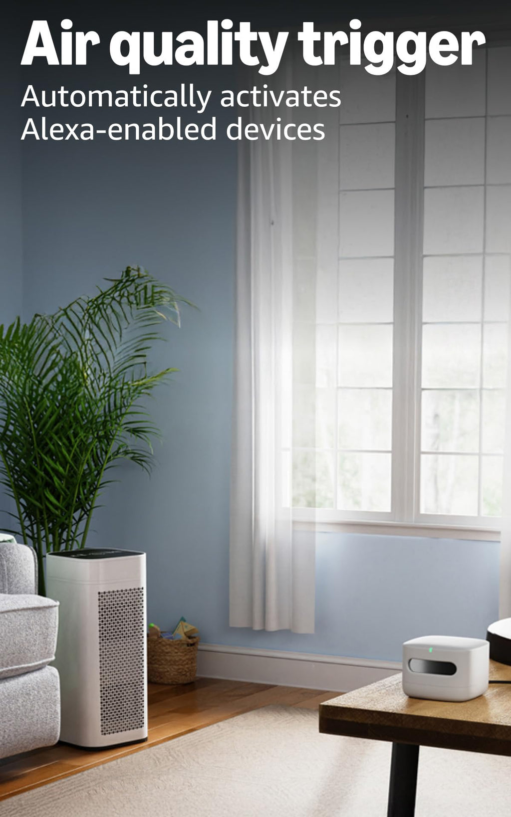 Amazon Smart Air Quality Monitor – Know your air, Works with Alexa