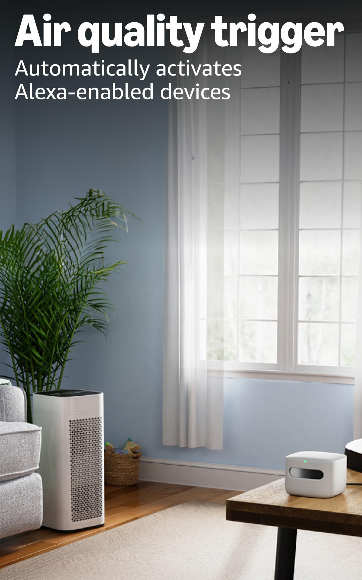 Amazon Smart Air Quality Monitor – Know your air, Works with Alexa