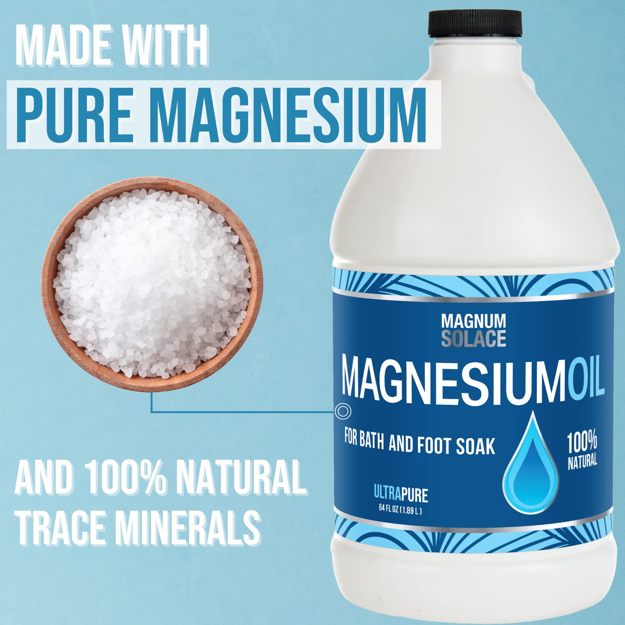 Magnesium Oil Spray - 100% Natural Magnesium Spray – 2 oz