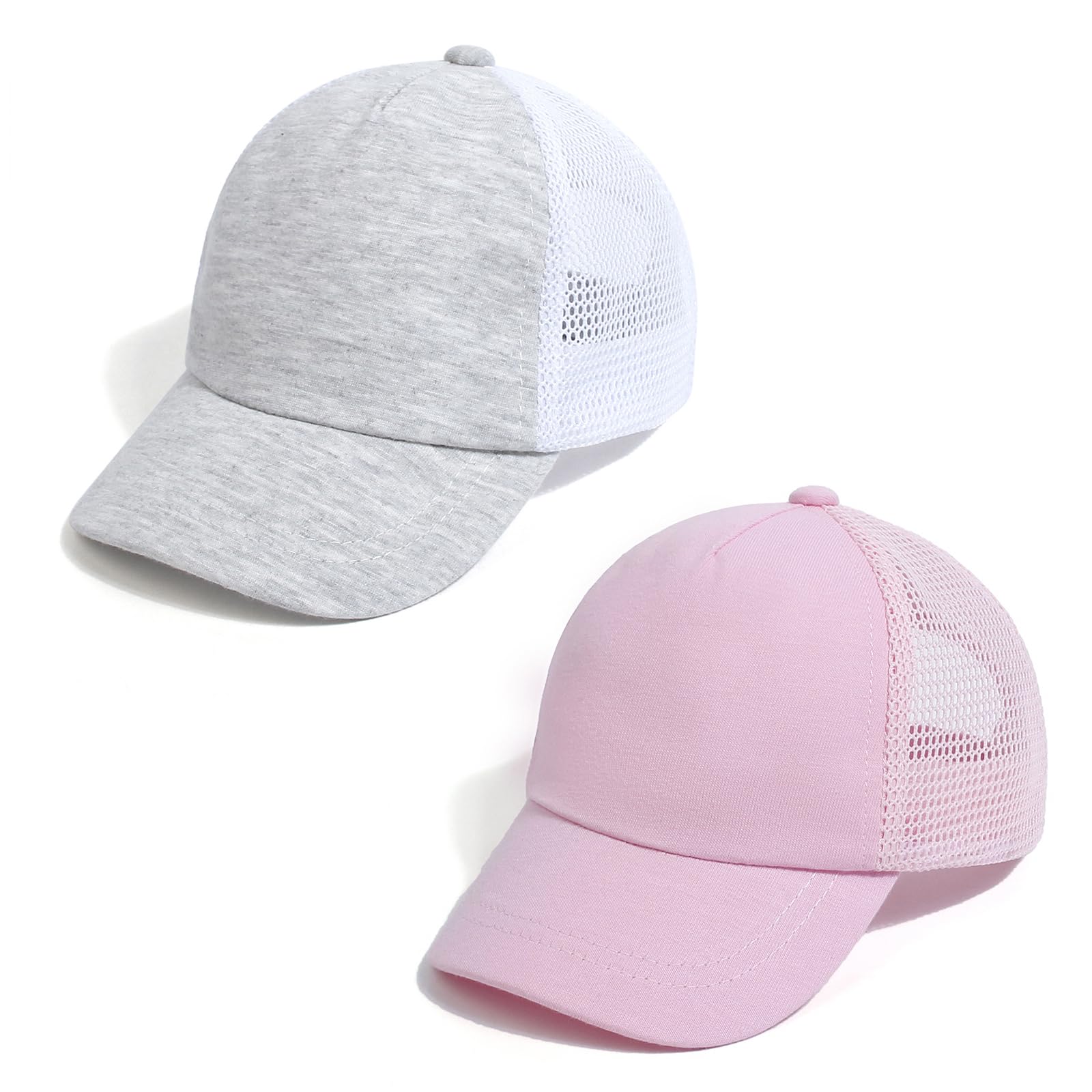 Duoyeree Toddler Baseball Cap Baby Cap Sun hat Print Dinosaur Pattern and Solid Color hat Kids boy Girl Age 0-8t