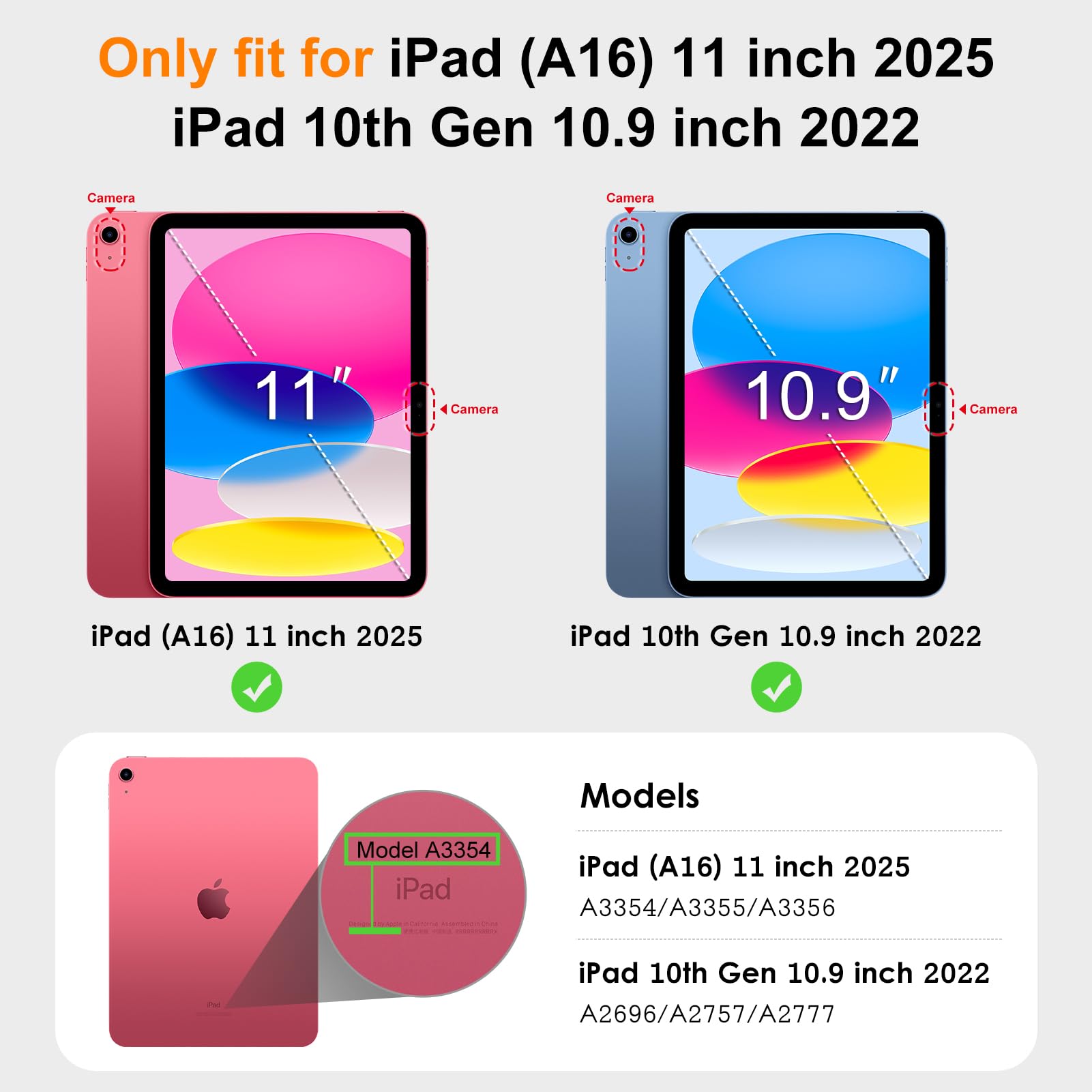 DTTO for iPad (A16) 11th Generation Case 11 Inch 2025, iPad 10th Generation Case 10.9 Inch 2022, Premium Leather Business Folio Stand Cover with Pencil Holder - Auto Wake/Sleep, Brown