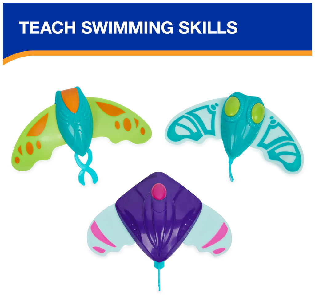 SwimWays Zoom-A-Rays Water Toys, Kids Pool Toys for Swim Training, Outdoor Games for Kids Aged 5 & Up, 3-Pack