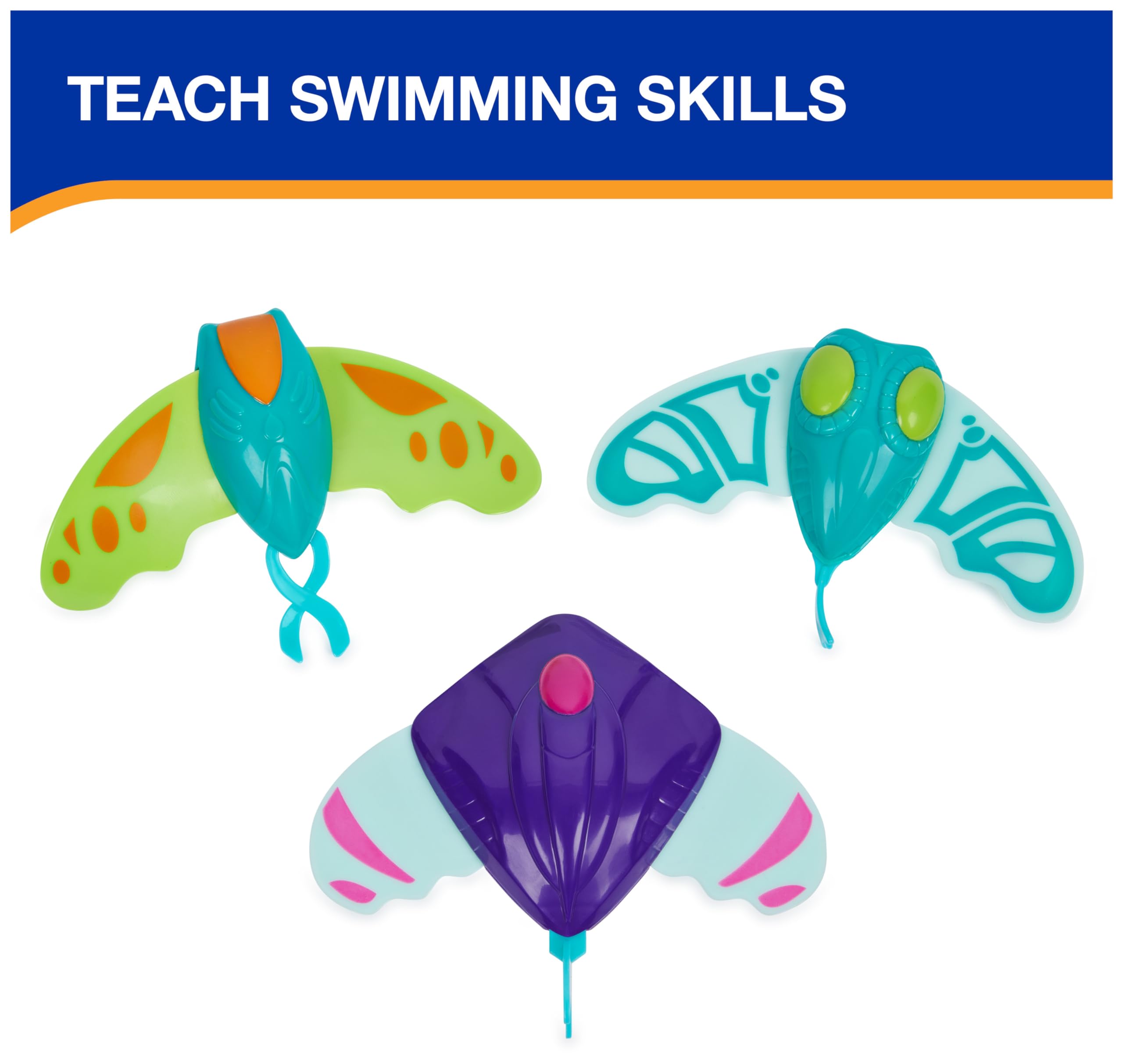 SwimWays Zoom-A-Rays Water Toys, Kids Pool Toys for Swim Training, Outdoor Games for Kids Aged 5 & Up, 3-Pack