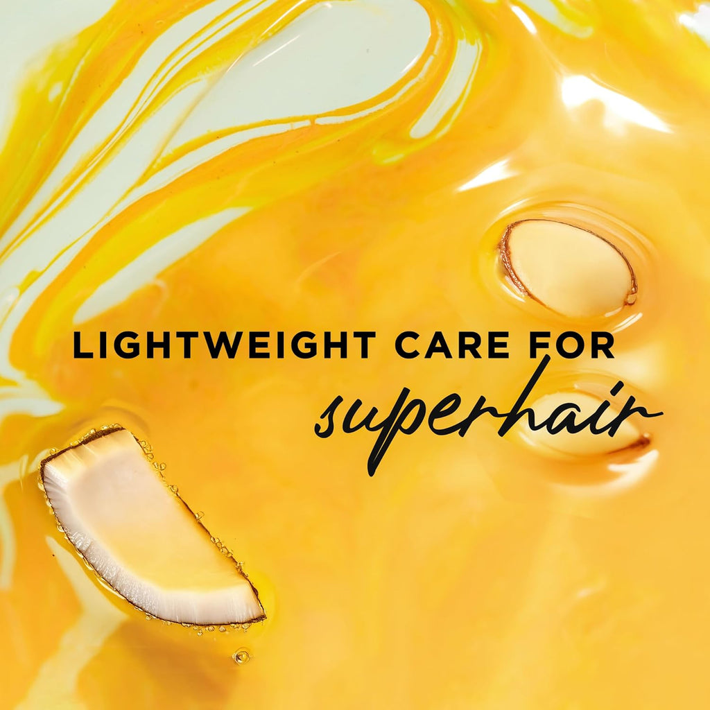 Hair Food Coconut & Argan Oil Heat Protectant Leave-In Spray for All Hair Types, 450°F Heat Protection, Sulfate-Free, Paraben-Free, Dye-Free, Alcohol-Free, Adds Shine, 6.4 Fl Oz