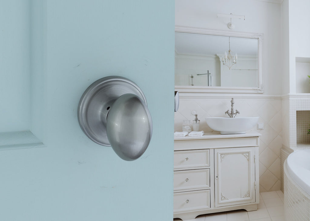 Copper Creek EK2090BC Egg Door Knob, Dummy Function, 1 Pack, in Black