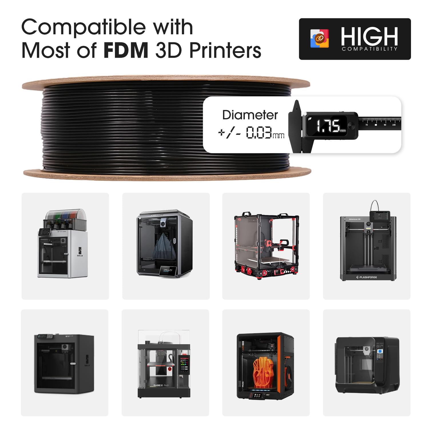 eSUN Matte PLA Filament 1.75mm, Matte 3D Printer PLA Filament, 1KG Spool 3D Printing Filament for 3D Printers, Paper Reel, Almond Yellow