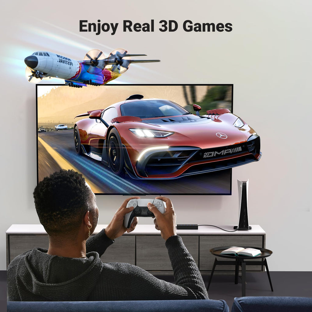 UGREEN HDMI Switch 5 in 1 Out 4K@60Hz, HDMI Splitter with Remote 5 Port Switcher Selector Box Support 3D CEC HDR HDCP2.2 Compatible with PS5/4/3 Xbox Nintendo Switch Roku TV Fire Stick Black