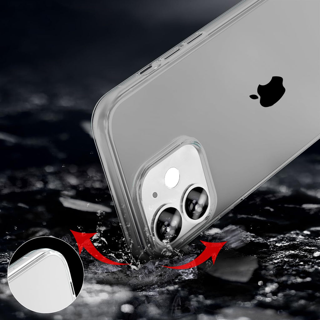 TENOC Phone Case Compatible with iPhone 11, Black Case Anti-Fingerprint Protective Bumper Matte Cover for 6.1 Inch